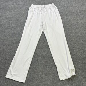 Dibaolong Womens Lounge Sweatpants Size M White Pull On Straight High Rise
